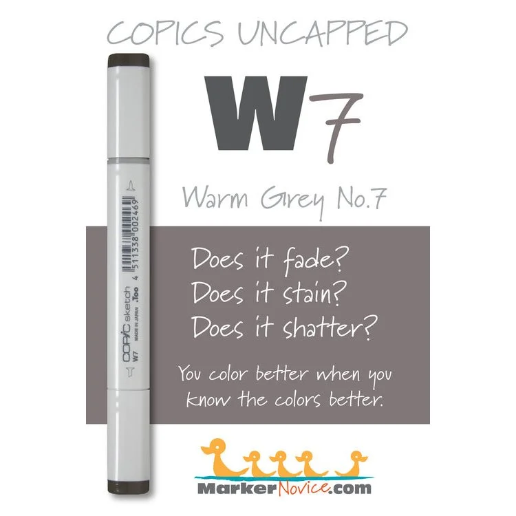 W7 - Copic Sketch Marker Warm Gray — Violeta Ink